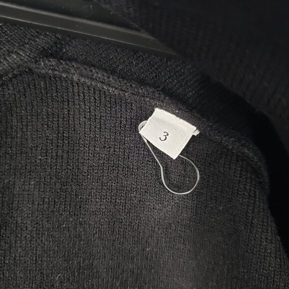 Sandro Paris Bamo Studded Sweater Black Gold Mirrored Embellished Oversized - Picture 6 of 15